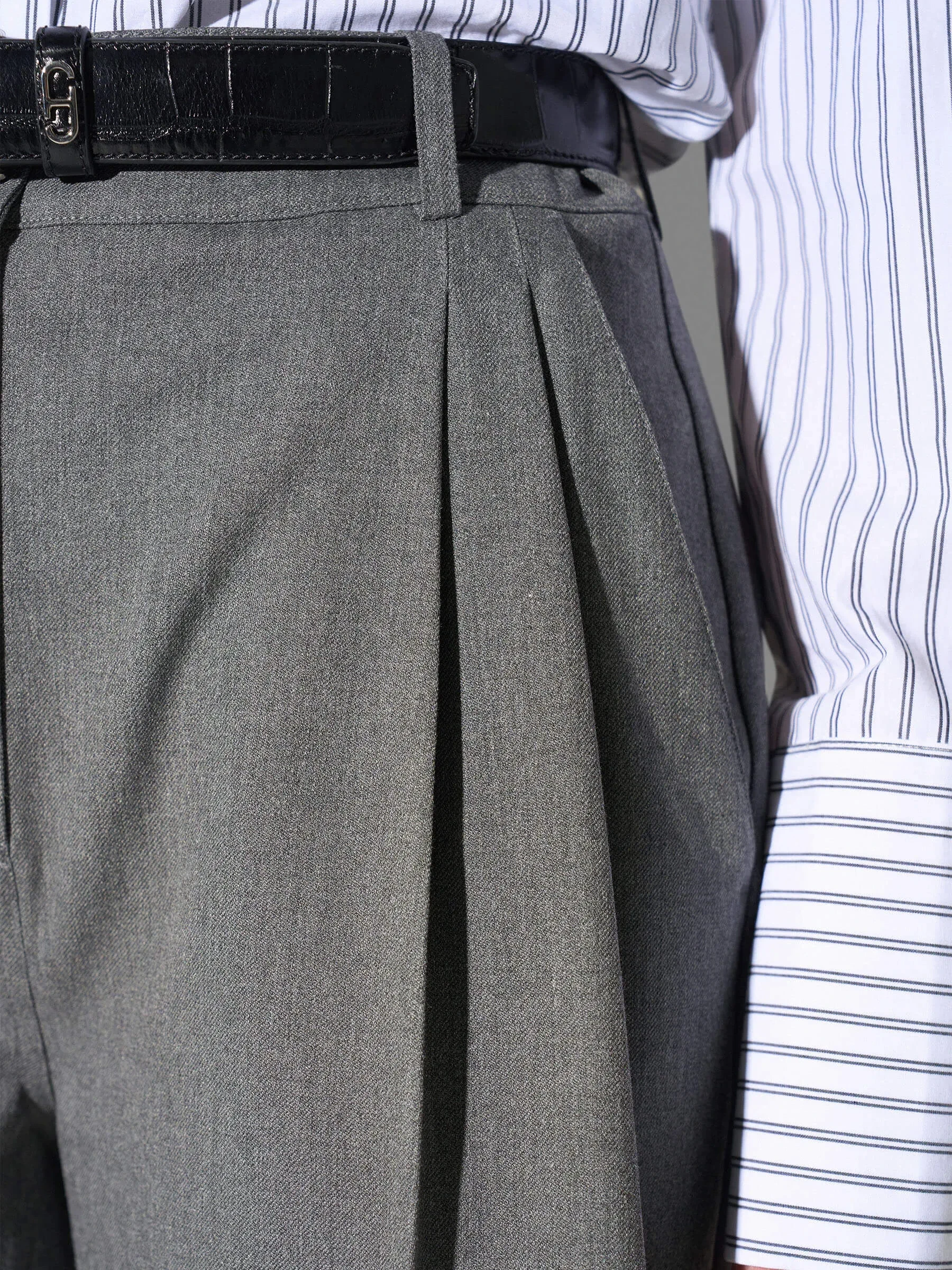 Shorts Broek Dames Rechte Pijp Grijs Dime