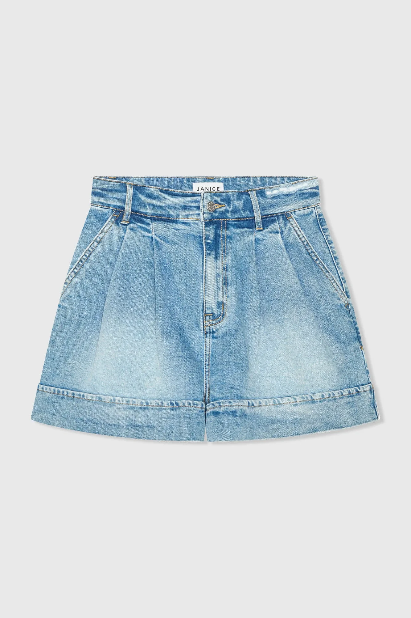 Shorts Jeans Dames Stretch Arthur Blauw 786