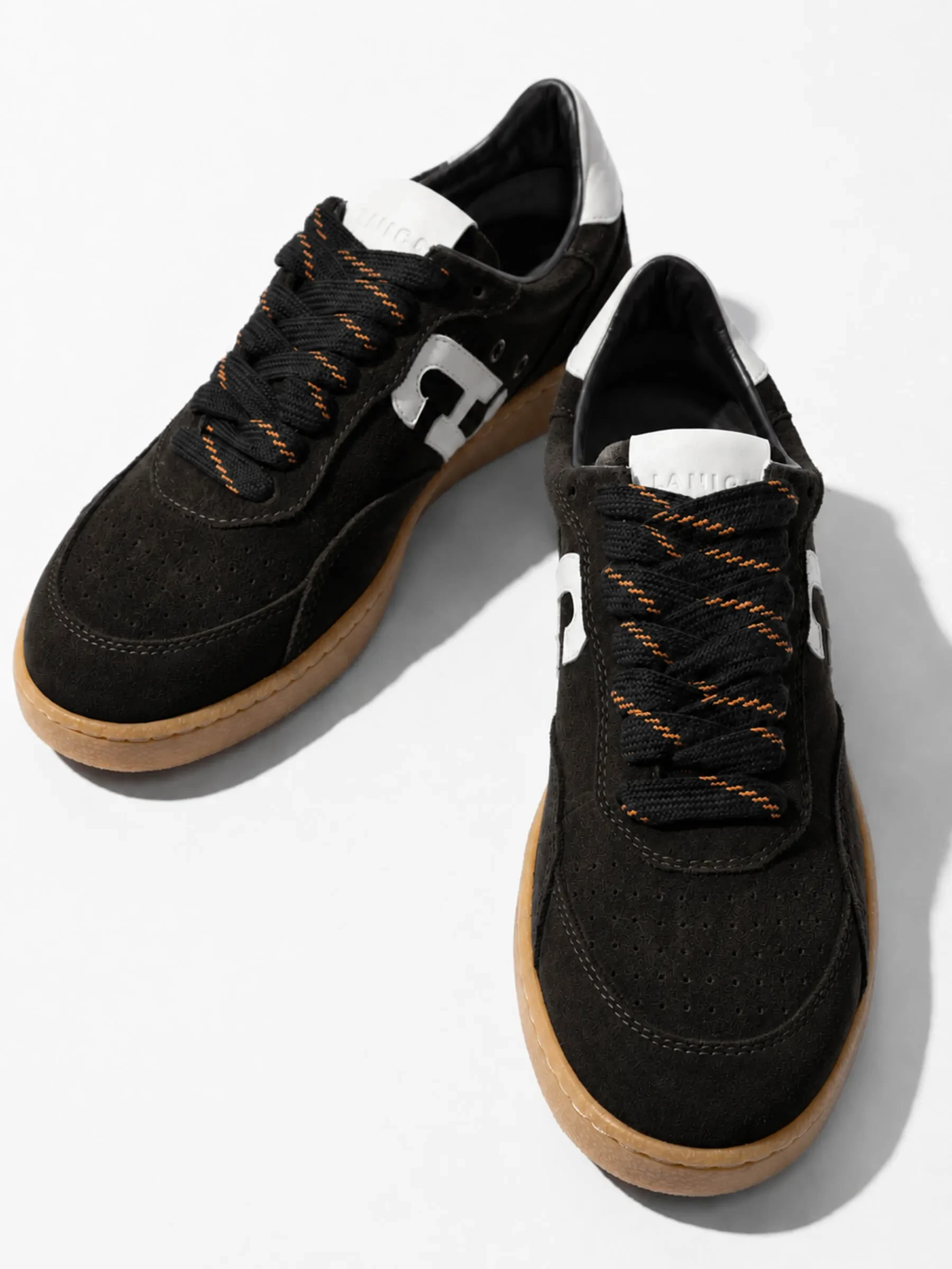 Sneakers Dames Handbal Vintage Stanley Choco Bruin Janice