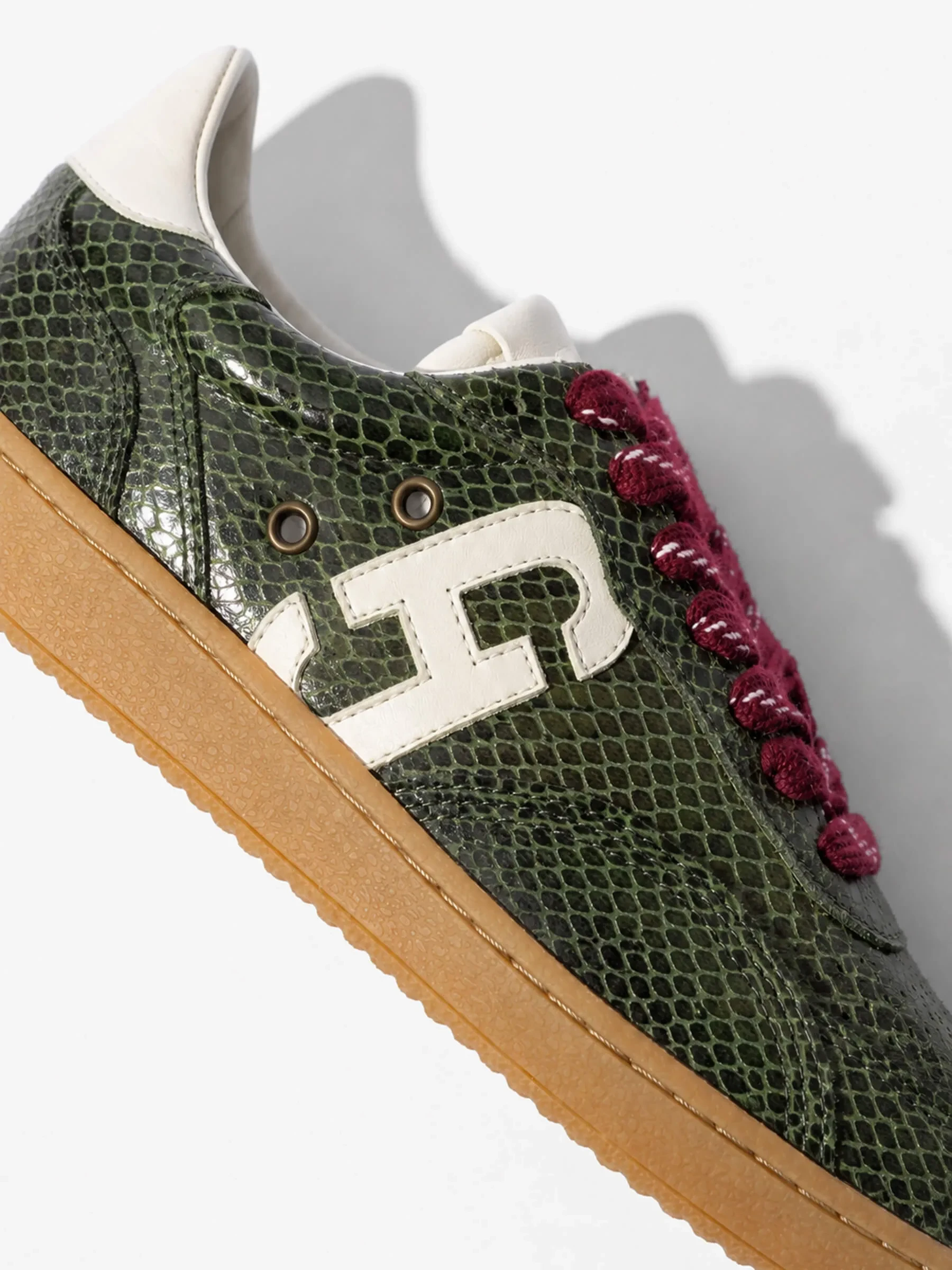 Sneakers Dames Handbal Vintage Stanley Groen Snake