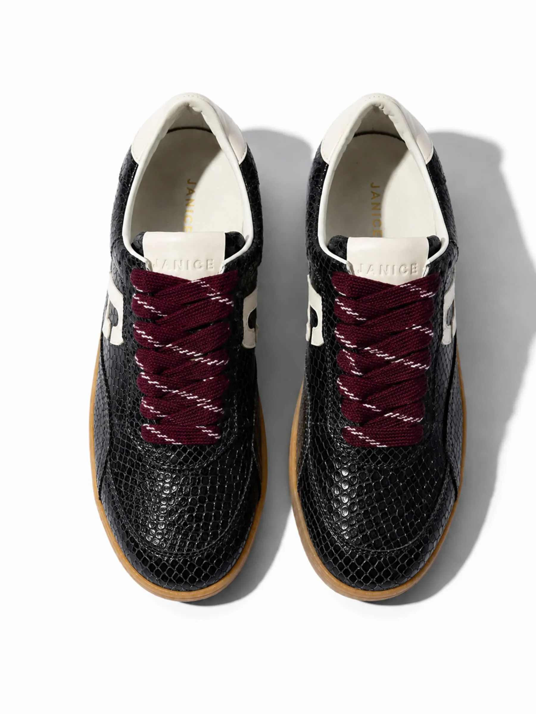 Sneakers Dames Handbal Vintage Stanley Zwart Snake