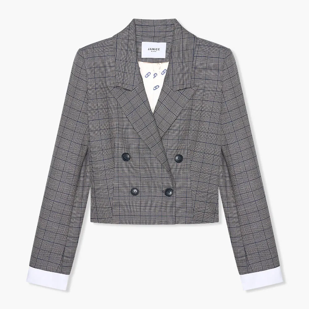 Stan Blauw Beige Ruit