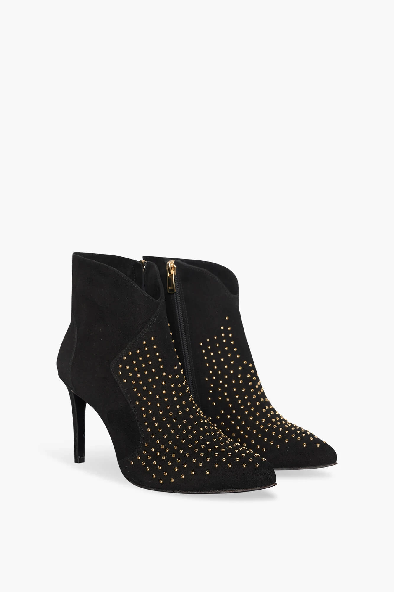 Laarsje Dames Suede Studs Stewart Zwart