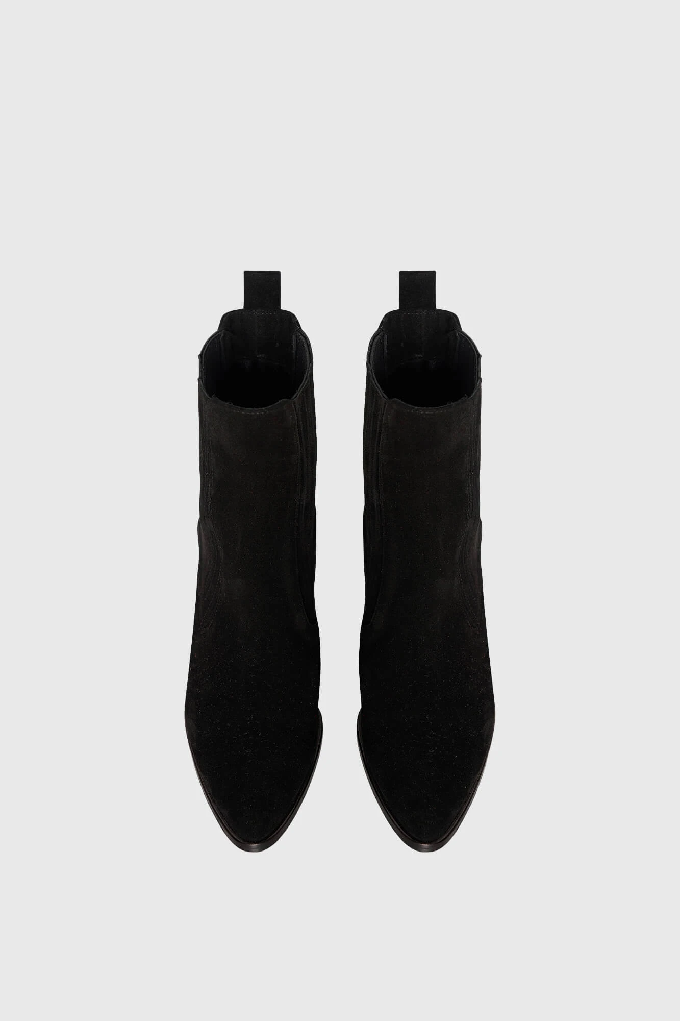 Enkellaars Western Dames Suede Colt Zwart