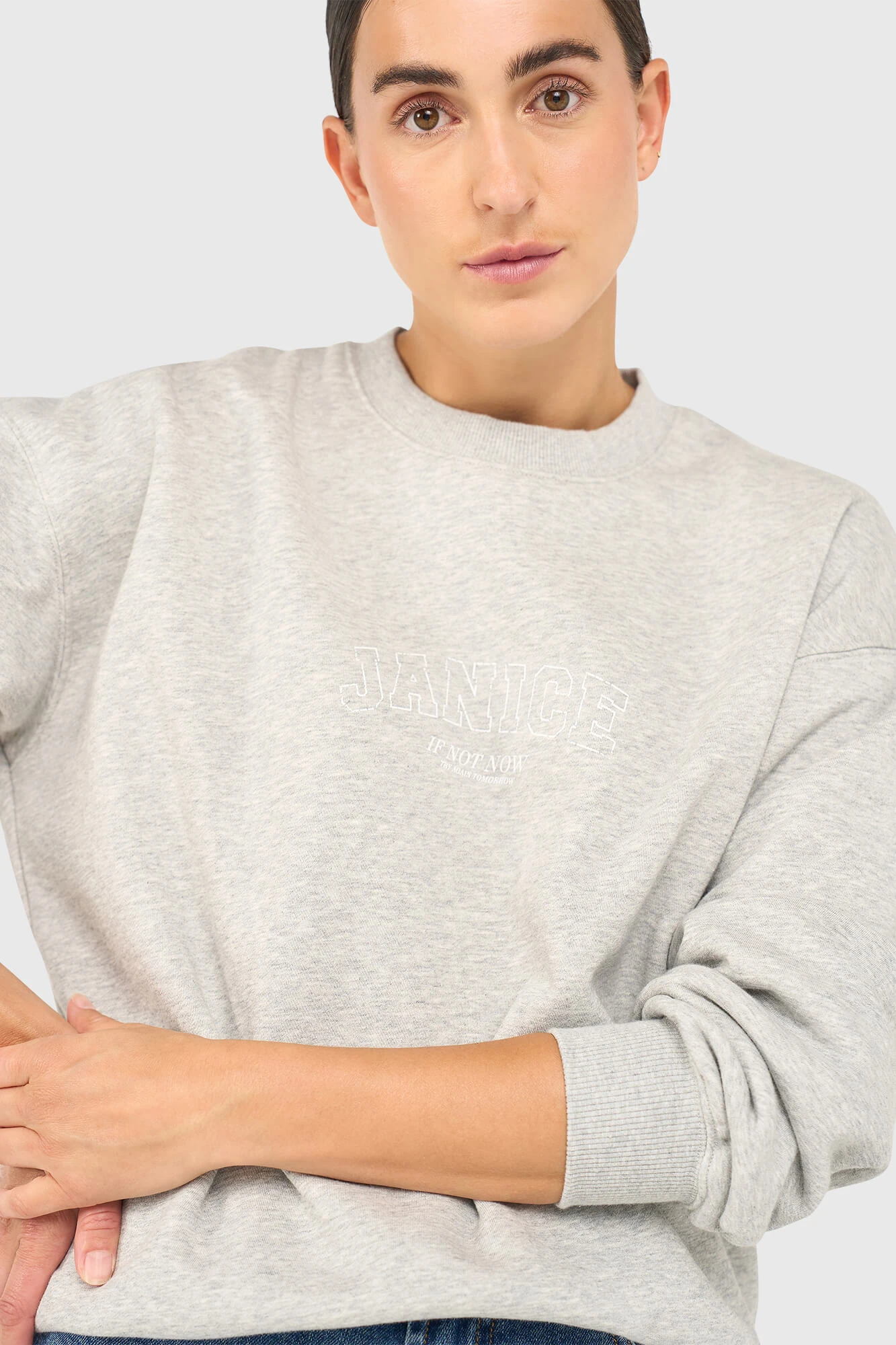 Andy Sweater Grijs Logo