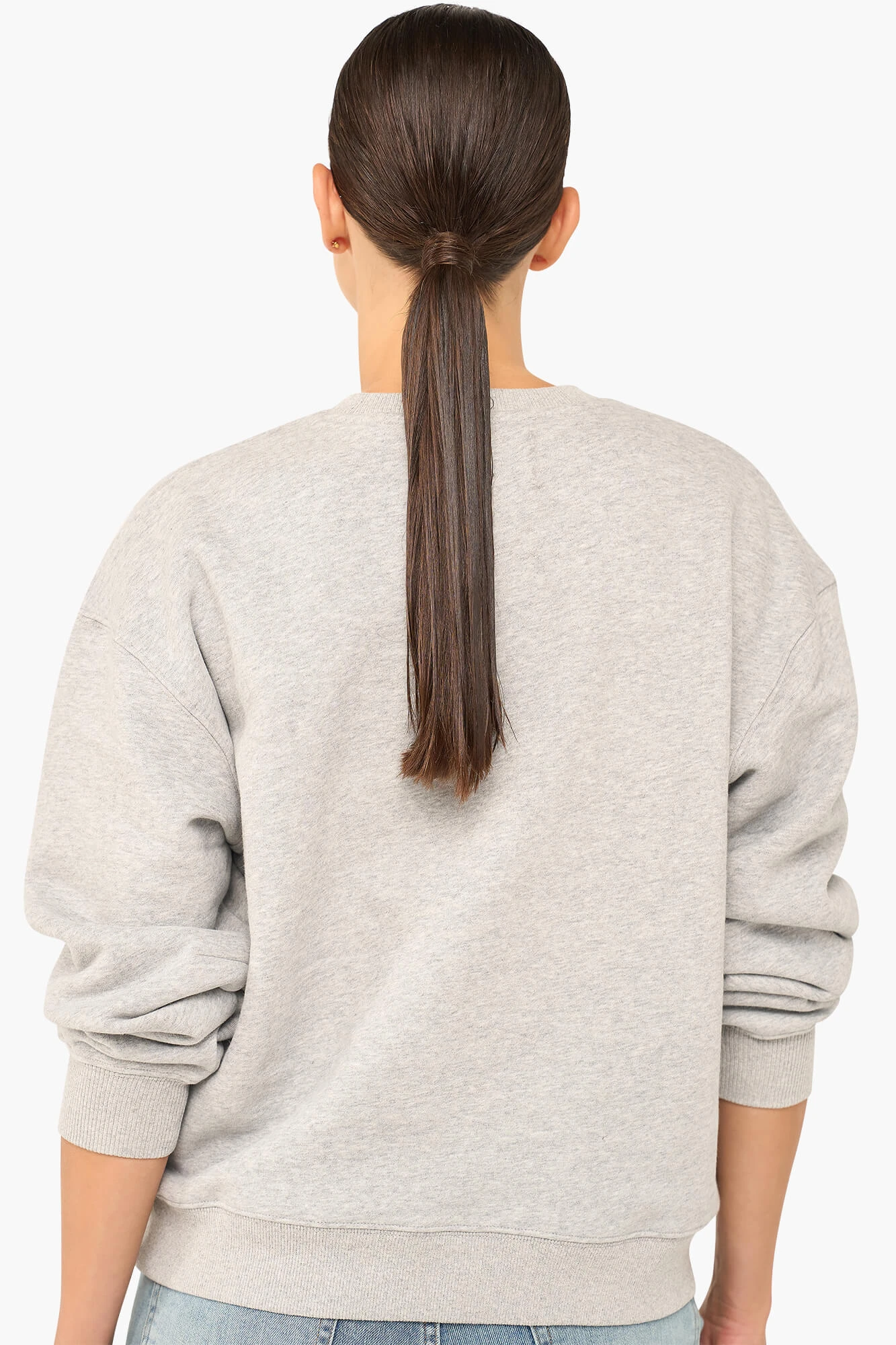 Sweater Dames Katoen Logo Camo Andy Grijs