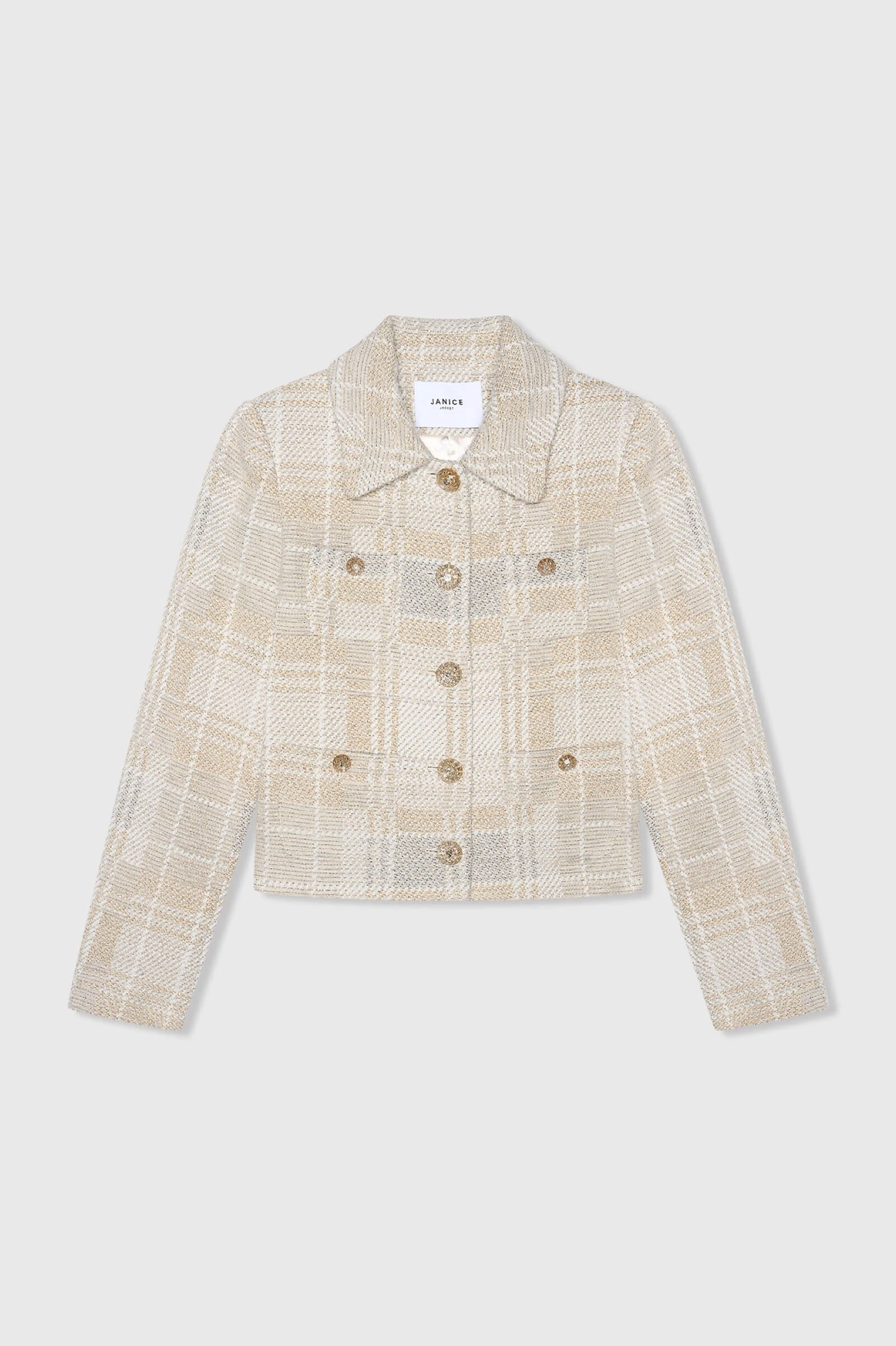 Tatum Grijs Tweed Lurex