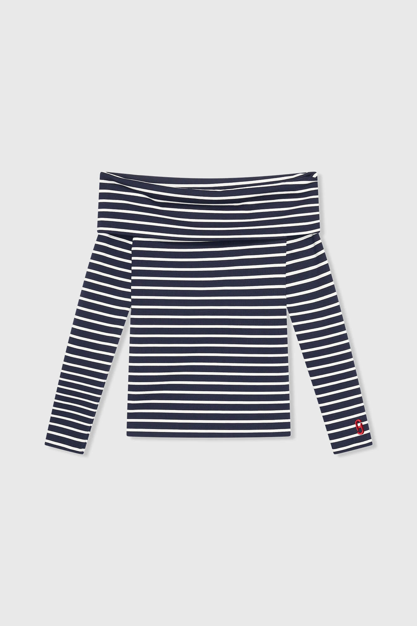Newton Top Strepen Donker Blauw