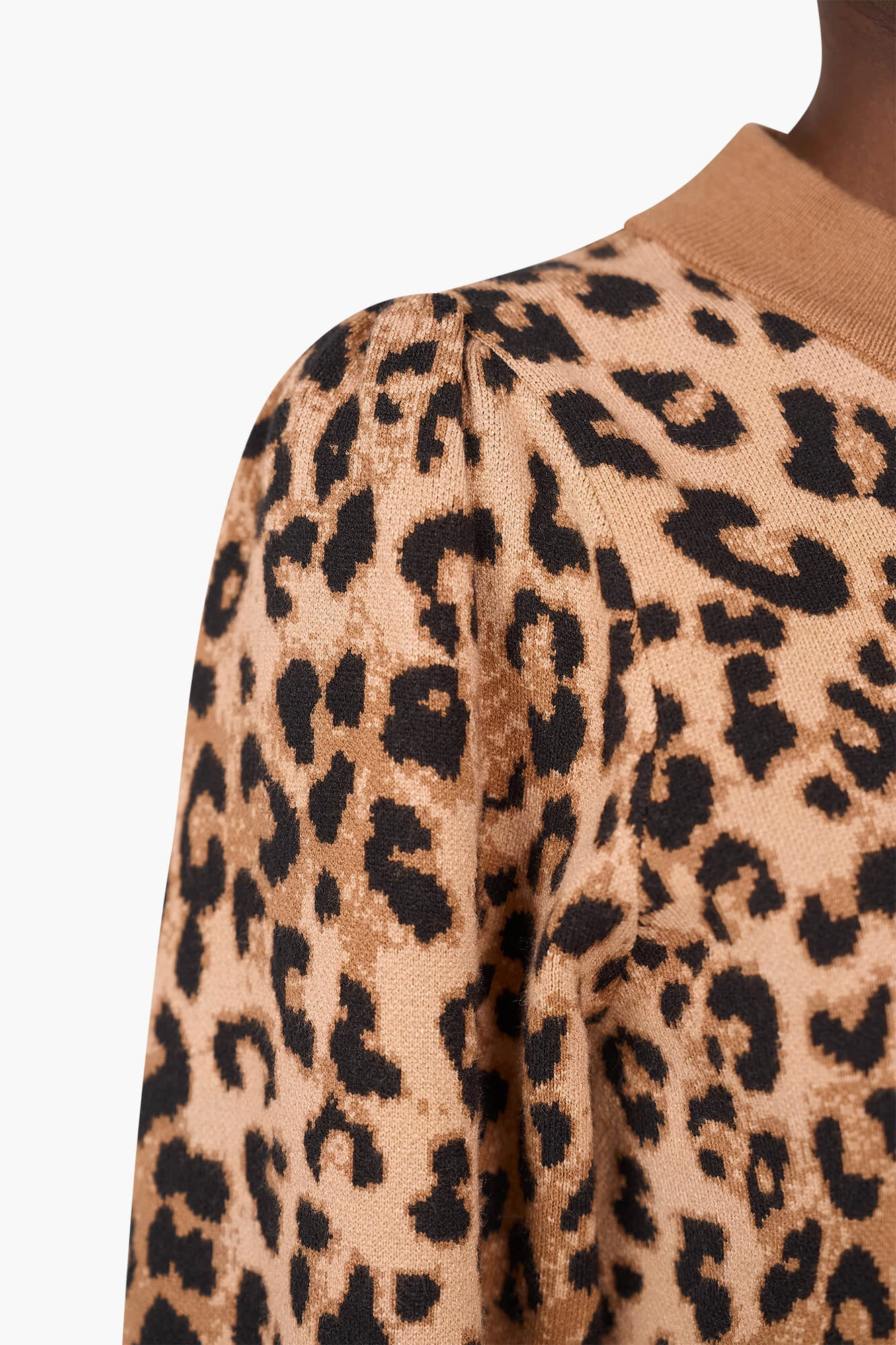 Trui Dames Pof Mouw Viscose Jay Panterprint
