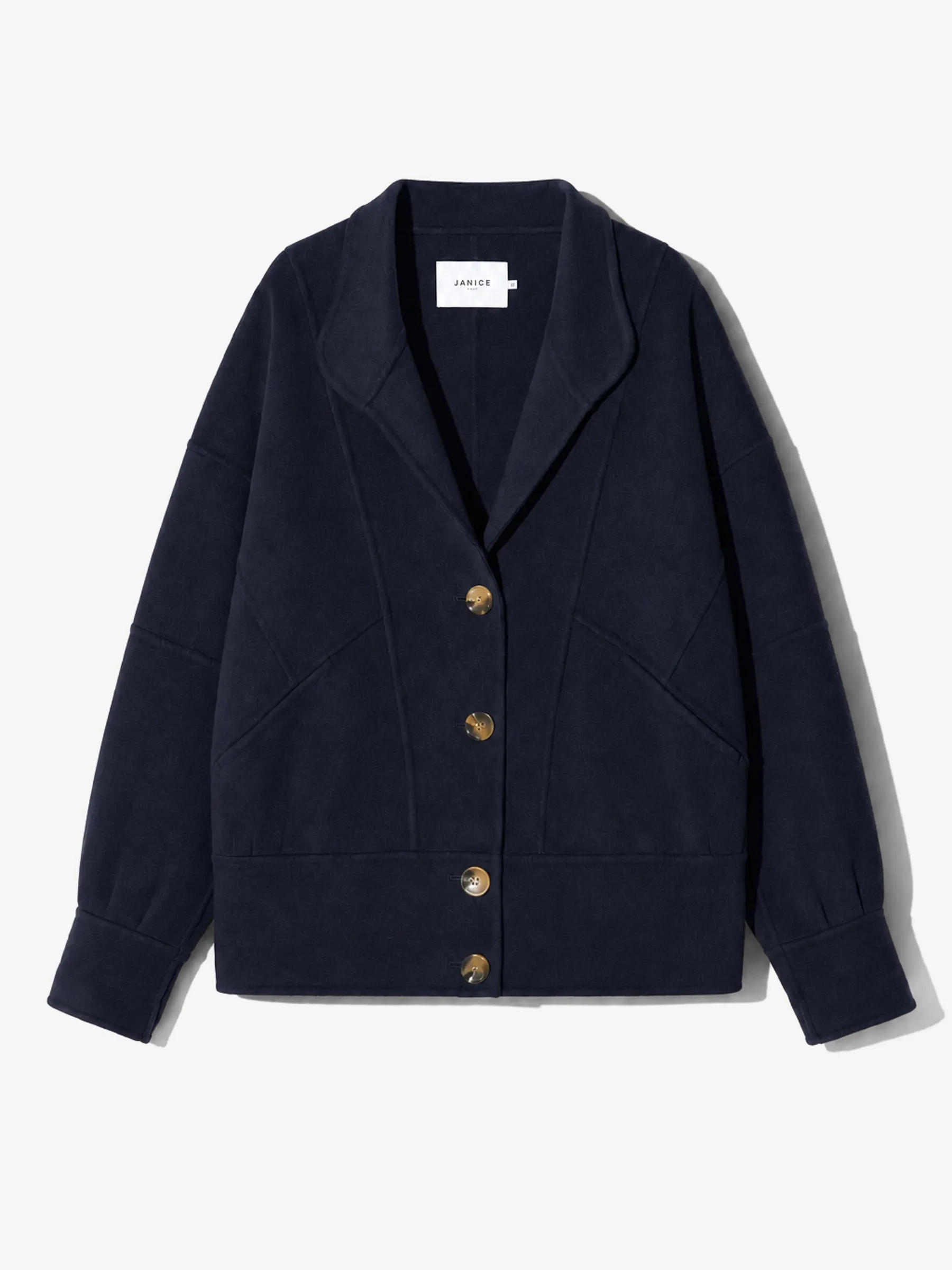 Vintage Cashmere Dames Jas Seth Donker Blauw