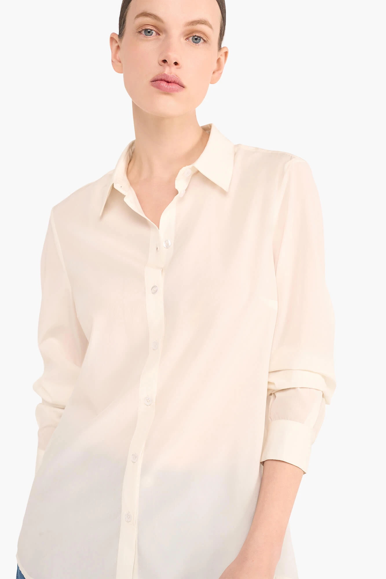Zijden Dames Blouse Dylan Off White
