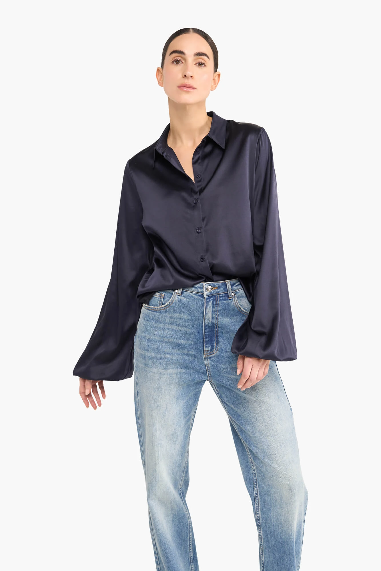 Jeans Dames Rechte Pijp Ash Blauw 920