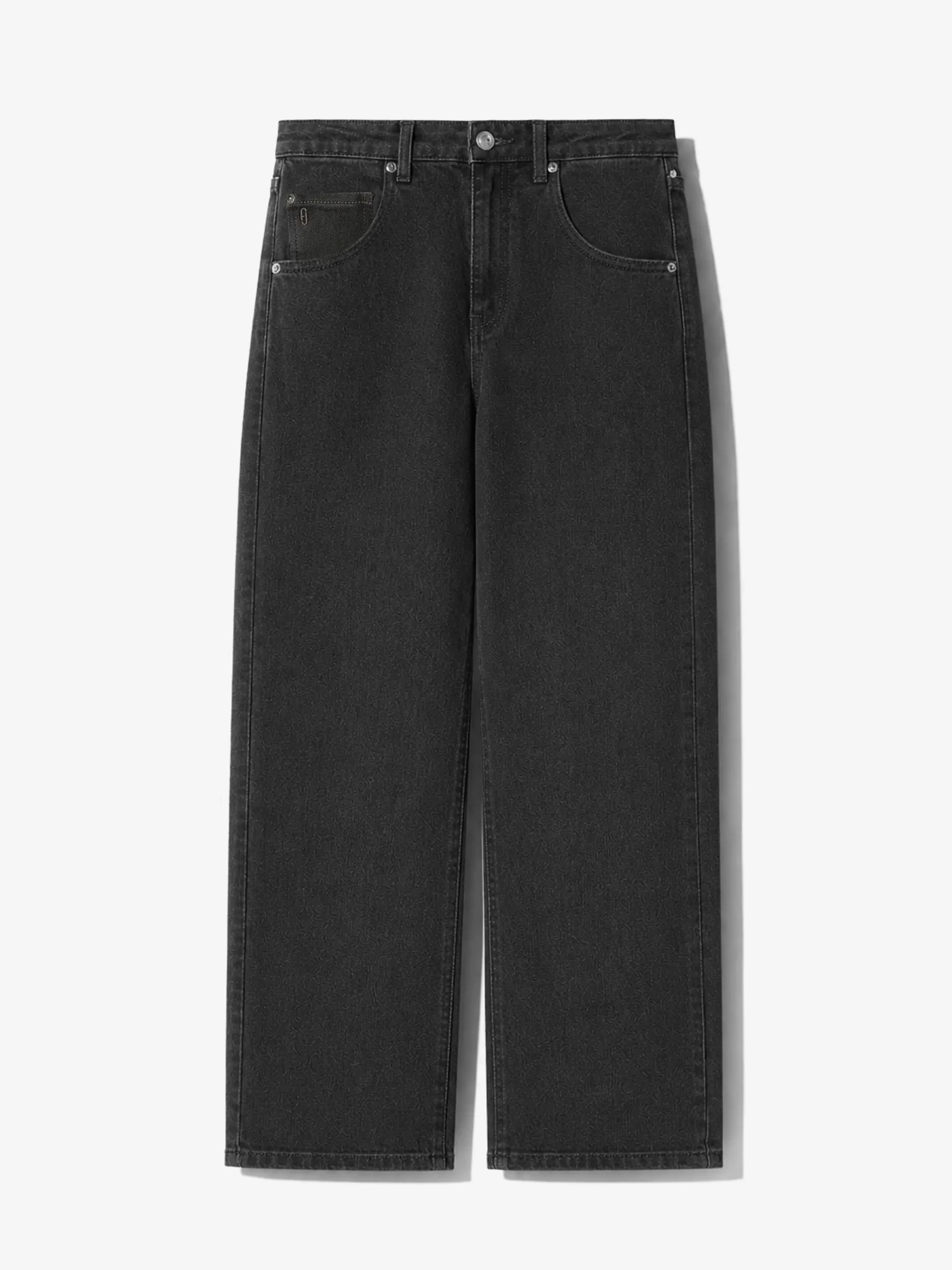 Zwarte Boyfriend Jeans Dames Mid Rise Bailey 813